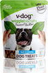 V-dog 10oz Soft and Chewy Vegan Wiggle Dog Biscuits - Natural Peanut Butter Flavor Training Treats
