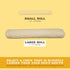 Better Belly Highly Digestible Rawhide Dental Chews, 4 Count - No Artificial Colors or Flavors for Dogs