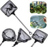 Fishing Landing Net, Mini Adjustable Telescopic Fish Skimming Net for Aquarium Fishbowl