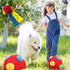Furry Fellow Snuffle Ball Interactive Dog Toy with Hidden Treats for Slow Food Training and Playtime Fun Slow Food Training to Relieve Boredom and Stimulating (Red)