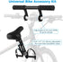 2-6 Lnrueg Kids Bike Seat for Adult Bike, Kid Bike Seat with Handlebar and Foot Pedals, Front Mounted Child Bike Seat