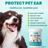 120 Counts, MEDUWEDU Ear Cleaner Finger Wipes Dog Ear Cleaner, Grooming Kit Care for Dogs and Cats, Soft & Easy Otic