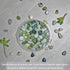 8-12mm 2LBS Green Agate Stones Polished Tumbled Pebbles Crystals Top Soil Hydroponics Rocks for Plants, Fish Tank, DIY