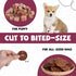 12.5 oz PAWUP Duck Jerky Dog Treats Duck & Apple Sausage Slices, Training Treats with Taurine for Small, Medium & Large