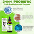 Probiotics for Dogs,3-in-1 Dog Probiotics,Dog Probiotics for Digestive Support, Dog Probiotic Supplements,Pet Probiotics for Dogs, Liquid Probiotics for Dogs | 2 Oz