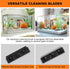 hygger Aquarium Magnetic Brush, Fish Tank Glass Algae Scrubber with Detachable Stainless Steel and Plastic Scraper