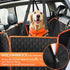 Giomoc Hammock 4 Dog Car Seat Cover for Back Seat, Waterproof Seat Protector Scratchproof Pet with Bags Side Flaps