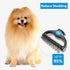 Shudyear Dog Grooming Brush and Metal Comb, Cat Brush Deshedder for Long Matted Haired Pets