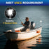 12 Inches IP67, Anchor Light Stern Light for Boats, White Boat Navigation Lights LED Waterproof Rear LED Marine Running