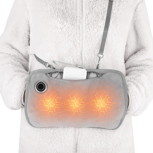 Hand Warmers Rechargeable - Portable Heated Gloves with 10000MAH Power Bank for Hunting, Camping