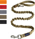 AUROTH Heavy Duty Bungee Dog Leash - No Pull for Large Breed Dogs, Shock Absorption with Car Seat Belt, 2 Padded