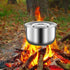 5.0L Cooking Pot Stainless Steel Camping Pot,Multipurpose Stockpot,Cookware Portable for Restaurant Cooking Home