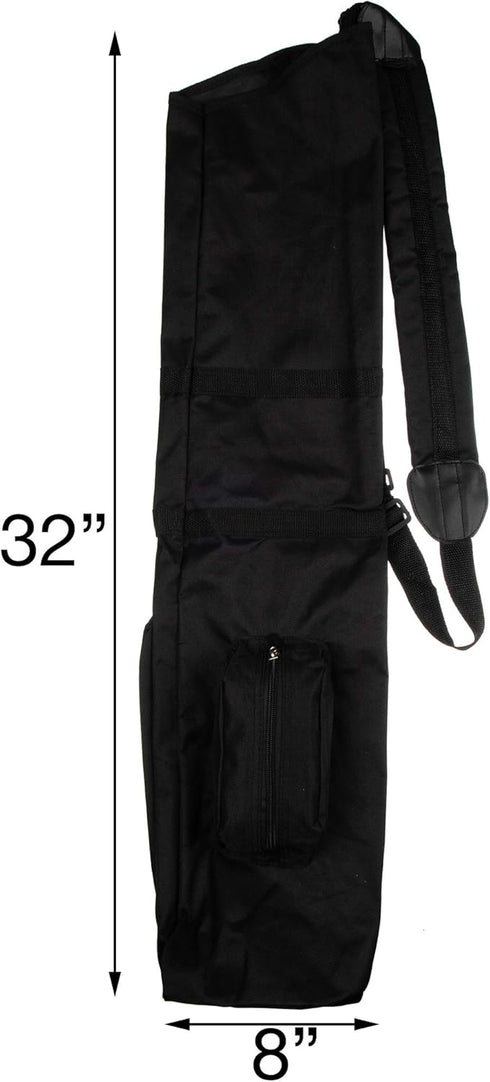 Murray Sporting Goods Golf Sunday Bag, Black Lightweight Travel Carry Bag with Cushioned Shoulder Strap
