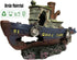 Aquarium Large Shipwreck Decorations, Lifelike Resin Pirate Ship Decor for Fish Tank