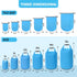 Waterproof Dry Bag Set, Small Lightweight 40L Dry Bags for Paddle Board Kayaking, Fishing, Camping (Blue, 2Pack)