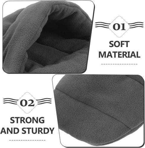 POPETPOP Pet Cave Bed for Small Animals, Cotton Padded, Suitable for Rabbit, Dog, Cat, Guinea Pig, 1.0"L x 1.0"W x