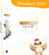 lasuroa Colorful Chicken Wind Chime Toy, Chicken Enrichment Coop Accessories Supplies Toys for Outside Wind Chimes Art