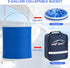 12Pcs Set AUTODECO Boat Wash Cleaning Kit with Collapsible Bucket Wash Sponge Mitt Microfiber Towel Squeegee Scrub Pads