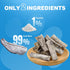 Amzey Cod Skin Dog Treats, 24 OZ, Pack of 4 Resealable Bags, 100% Natural Dried Cod Fish Chews, High Protein Omega-3
