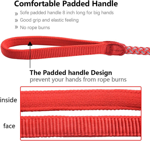 Dog Training Leash for Small to Medium Dogs - Chew Proof and Reflective Rope Dog Lead