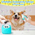 Ponpon 3PCS Dog Bath Brush with 4Pcs Dog Toothbrush, Adjustable Ring Handle Dog Shampoo Brush for Bathing
