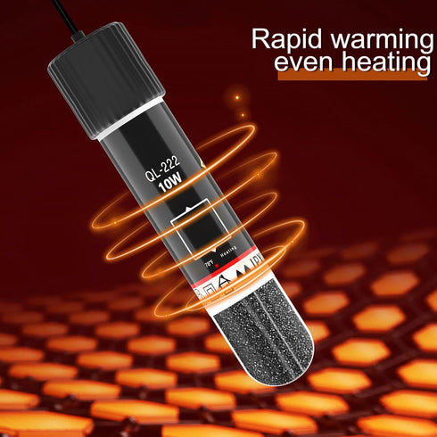 Small Aquarium Heater, 10W Betta Heater, Super Mini USB Powered Submersible Fish Tank Heater, Constant Temperature 78?