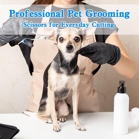 8'' Thinning Shears for Dogs, Professional Grooming Shears, Japan 440C Stainless Steel, Sharp Heavy Duty Blending
