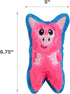 6.8" Outward Hound Durablez Minis Squeaky Plush Dog Toy, No Stuffing for Less Mess, Interactive & Tough, Jumbo