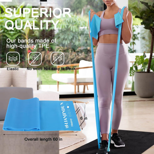 Professional Resistance Bands, Latex-Free Work Out Bands, Stretch Bands for Women or Men, Exercise Set