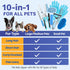 2TRUL 10pcs Trimmer, Bath Grooming Kit for Pets, Dog Brush for Shedding with Dog Nail Clipper and Dog and Cat Grooming