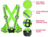 High Visibility Reflective Safety Vest, Adjustable Reflective Gear for Running, Walking, Jogging, Hiking, Night Cycling