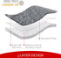Dog Bed Covers Soft Plush Replacement Washable Grey, Waterproof Liner 36x27 Inches, Cover Only