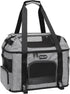 MOSISO Airline Approved Pet Carrier - Top-Expandable Soft Carrier Bag for Small Medium Cats/Dogs Under 22 LB, Grey