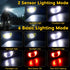 LED Rechargeable Headlamp, 4 Pack Flashlight with Motion Sensor for Outdoor Camping, Biking, Running