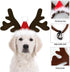 KUDES Dog Christmas Reindeer Antlers Headband, Classic Elk Hat Headwear Pet Costumes Accessories