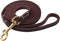 Genuine Leather Dog Leash, 4ft 5ft 6ft for Small Dogs, Brown Dog Training Walking Running