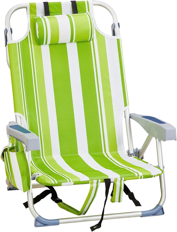 myoihomora Outdoor Beach Lawn Chairs,Low Backpack Foldable Camping Chair,Portable Lightweight Beach Chairs for