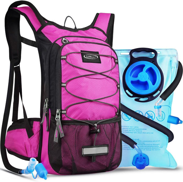 Insulated Hydration Pack Backpack with 3L BPA Free Leak-Proof Water Bladder for Hiking and Running