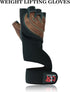 Weight Lifting Leather Padded Gloves for Men and Women Fingerless Body Building Long Wrist Support Training Gym