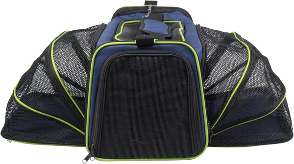 EliteField Expandable Soft Pet Carrier, Airline Approved with 3 Year Warranty, Multiple Sizes & Colors (Navy Blue)