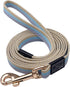 Soft Cotton Web 15FT Dog Leash, Basic Training Walking Lead, 0.6 Inch Wide, Blue