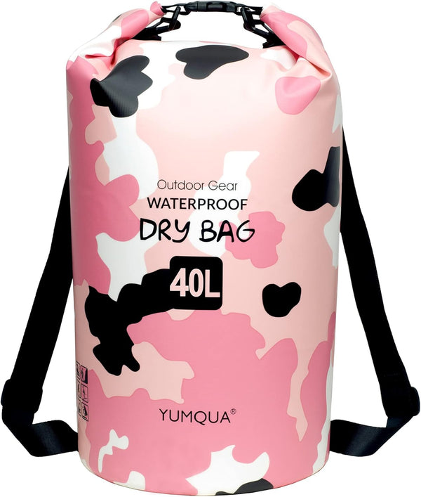 Waterproof Dry Bag Backpack, 5L/10L/20L/30L/40L, Roll Top Floating Storage Bags for Kayaking, Boating, Swimming, Hiking