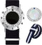 Golf Ball Marker with Golf Stroke Counter Bracelet, Pearl Crystal Ball Marker,