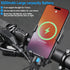 USB Rechargeable Bike Phone Mount, LED Bike Headlight with Power Bank, 3 Modes, Easy to Install, Rainproof Cycling Lamp.