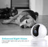 Pet Camera, 2K HD Dog Camera with Phone APP, 360° Pan/Tilt View, Night Vision, Motion Tracking Alarm