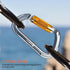 NewDoar 28KN UIAA & CE Certified Auto Climbing Carabiner - Professional Heavy Duty Caribeaner for Rappelling D-Shaped