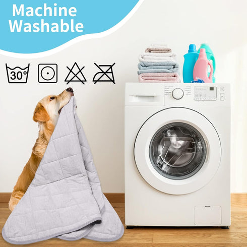 Dog Cooling Blanket - 0.4 Q-MAX Cooling Blanket for Large Dogs, Washable, Soft Lightweight for Summer Sleep