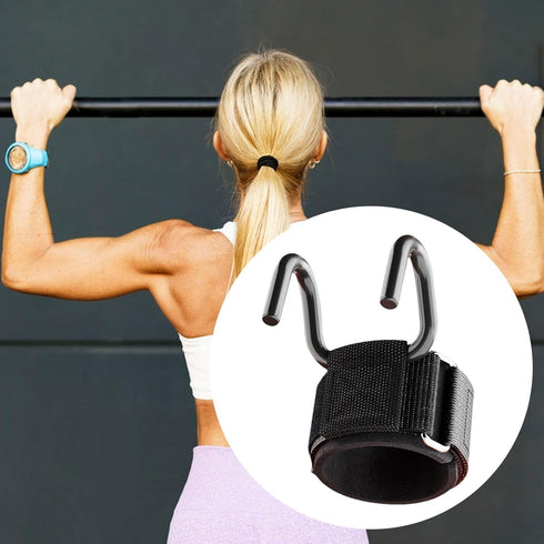 Yiju Weightlifting Hook, Training Gloves, Accessories Strength Training,Pull up Wrist Strap,Deadlift Hook Grip for Men