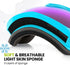 OutdoorMaster Kids Ski Goggles - 100% UV Protection, Helmet Compatible Snow Goggles for Boys & Girls