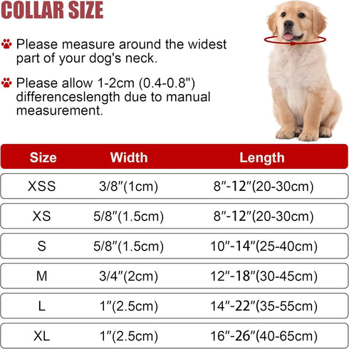 Reflective Dog Collar with Adjustable Buckle, Safety Nylon Collars for Small Medium Large Dogs (Hotpink)